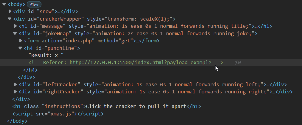 example referrer payload